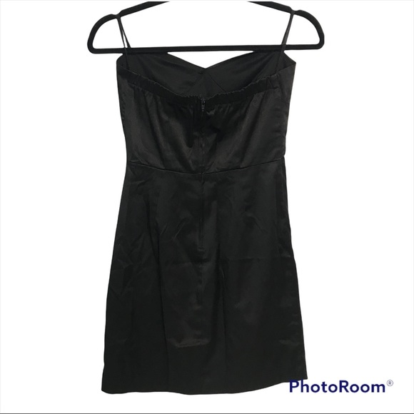 Size Small Sexy Little Black Dress Mini Front Embellishments Party Cocktail Date - Picture 2 of 8